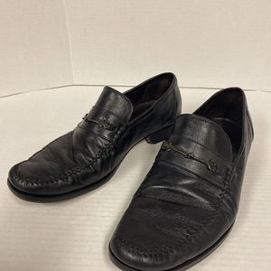 Bruno Magli Pittore Men Slip On Moc Toe Horse Bit